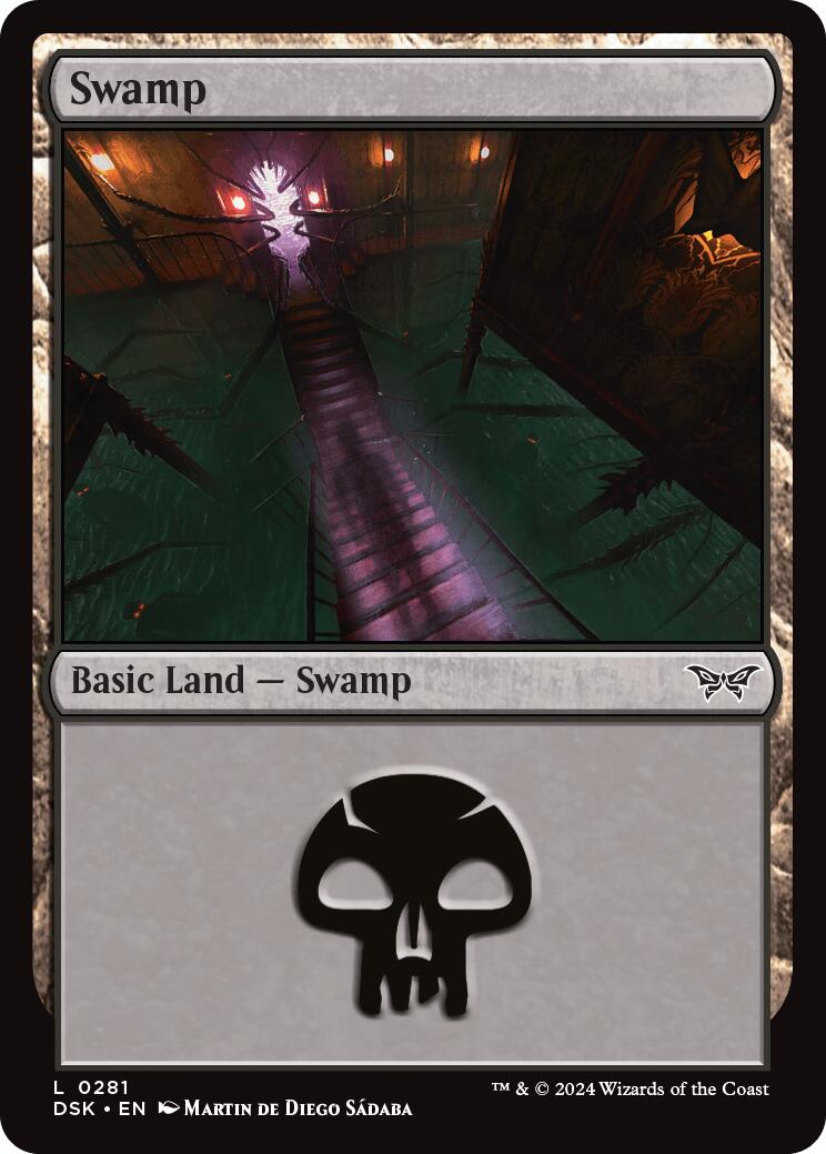 Swamp (0281) [Duskmourn: House of Horror] | Card Merchant Takapuna