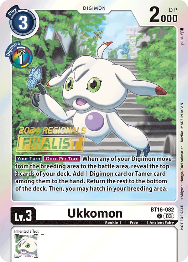 Ukkomon [BT16-082] (2024 Regionals Finalist) [Beginning Observer] | Card Merchant Takapuna