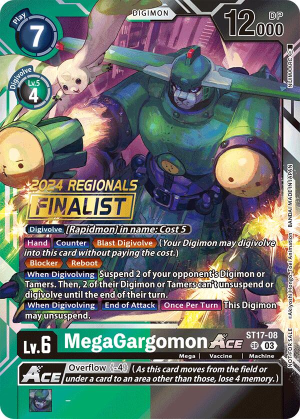 MegaGargomon ACE [ST17-08] (2024 Regionals Finalist) [Starter Deck: Double Typhoon Advanced Deck Set] | Card Merchant Takapuna