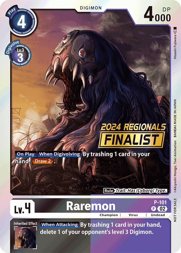 Raremon [P-101] - P-101 (2024 Regionals Finalist) [Digimon Promotion Cards] | Card Merchant Takapuna