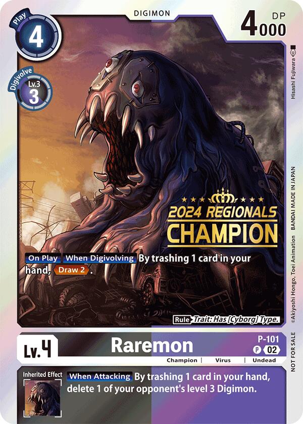 Raremon [P-101] - P-101 (2024 Regionals Champion) [Digimon Promotion Cards] | Card Merchant Takapuna