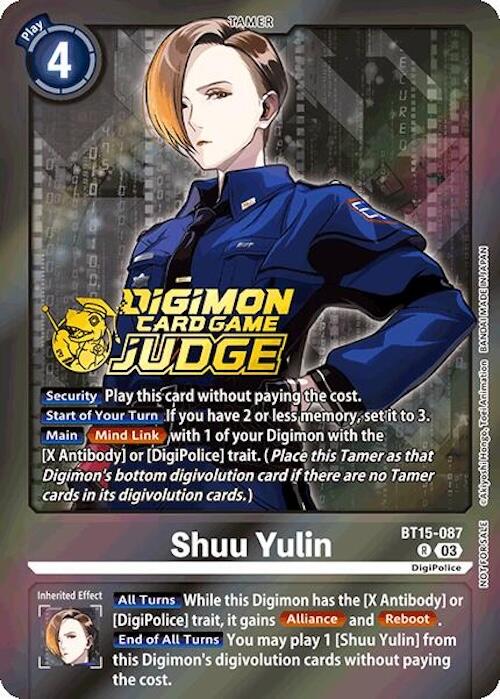 Shuu Yulin [BT15-087] (Judge Pack 6) [Exceed Apocalypse] | Card Merchant Takapuna