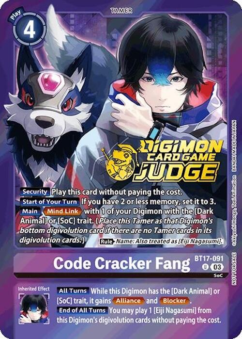 Code Cracker Fang [BT17-091] (Judge Pack 6) [Secret Crisis] | Card Merchant Takapuna