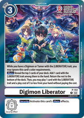 Digimon Liberator [P-151] - P-151 (BANDAI Card Games Fest 24-25 World Tour) [Promotional Cards] | Card Merchant Takapuna