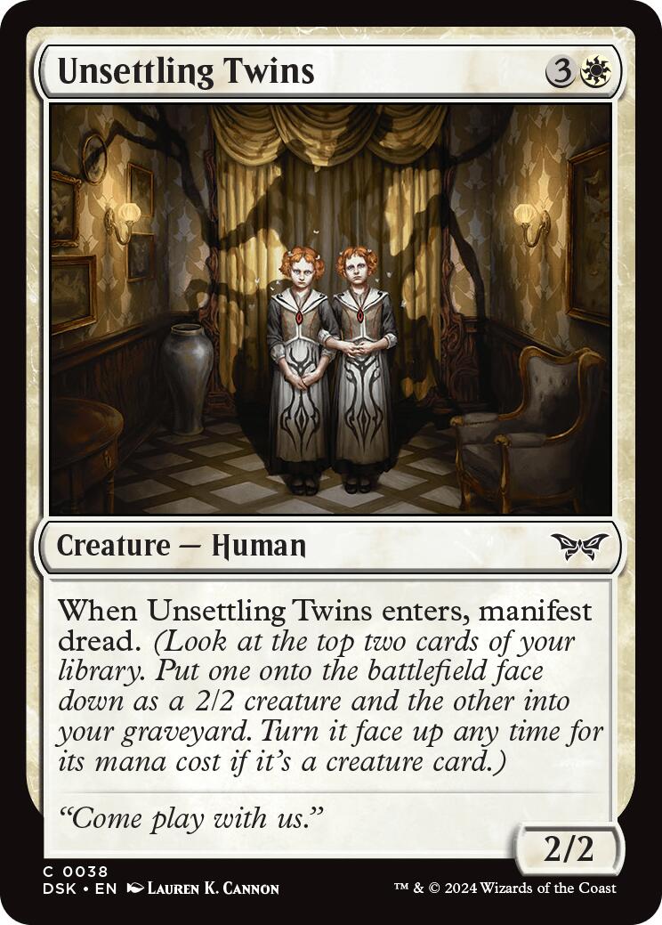 Unsettling Twins [Duskmourn: House of Horror] | Card Merchant Takapuna