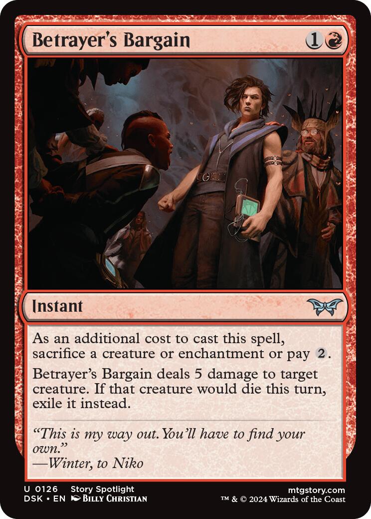 Betrayer's Bargain [Duskmourn: House of Horror] | Card Merchant Takapuna