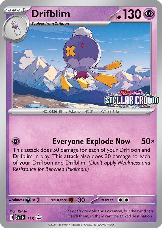 Drifblim (SVP135) [Scarlet & Violet: Black Star Promos] | Card Merchant Takapuna