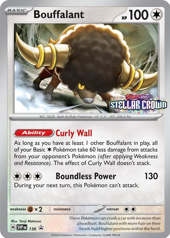 Bouffalant (SVP136) [Scarlet & Violet: Black Star Promos] | Card Merchant Takapuna