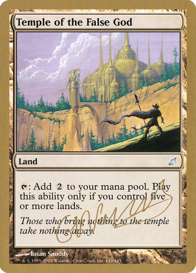 Temple of the False God (Gabriel Nassif) [World Championship Decks 2004] | Card Merchant Takapuna