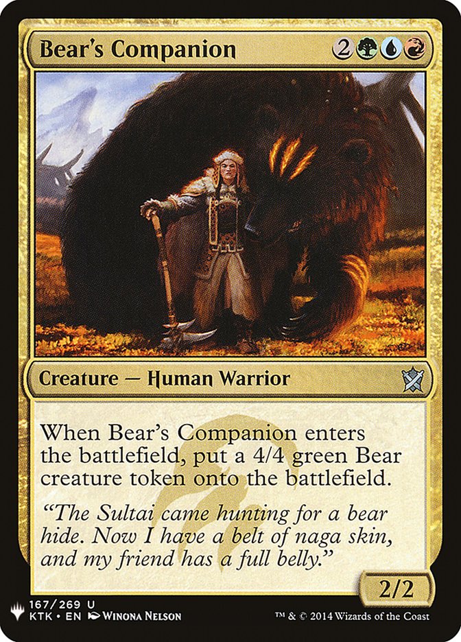 Bear's Companion [Mystery Booster] | Card Merchant Takapuna