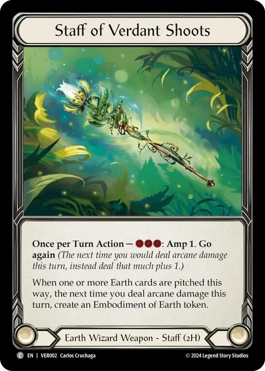 Staff of Verdant Shoots [VER002] (Rosetta Verdance Blitz Deck) | Card Merchant Takapuna