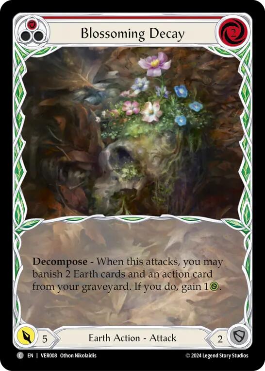 Blossoming Decay (Red) [VER008] (Rosetta Verdance Blitz Deck) | Card Merchant Takapuna