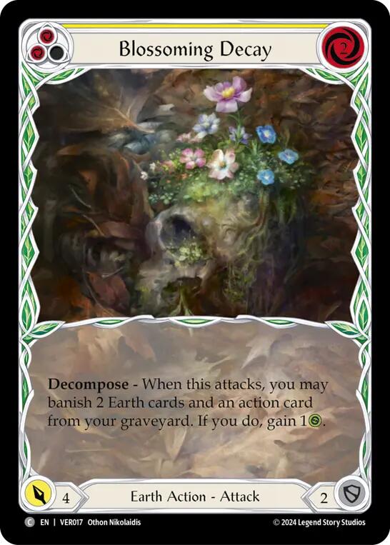 Blossoming Decay (Yellow) [VER017] (Rosetta Verdance Blitz Deck) | Card Merchant Takapuna