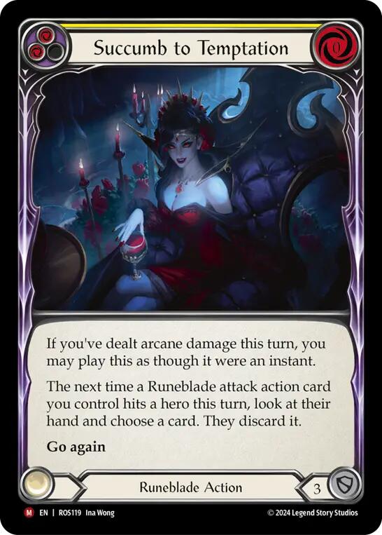 Succumb to Temptation [ROS119] (Rosetta)  Rainbow Foil | Card Merchant Takapuna