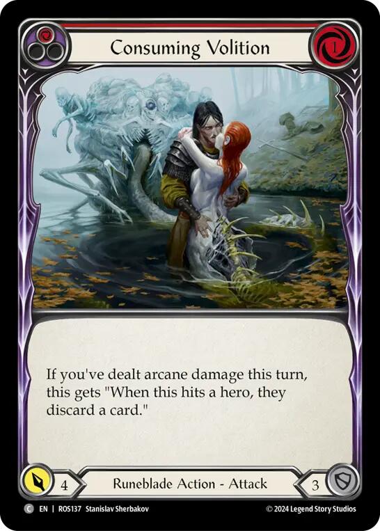 Consuming Volition (Red) [ROS137] (Rosetta) | Card Merchant Takapuna