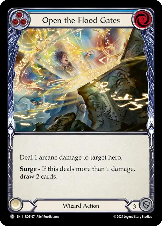 Open the Flood Gates (Blue) [ROS197] (Rosetta) | Card Merchant Takapuna