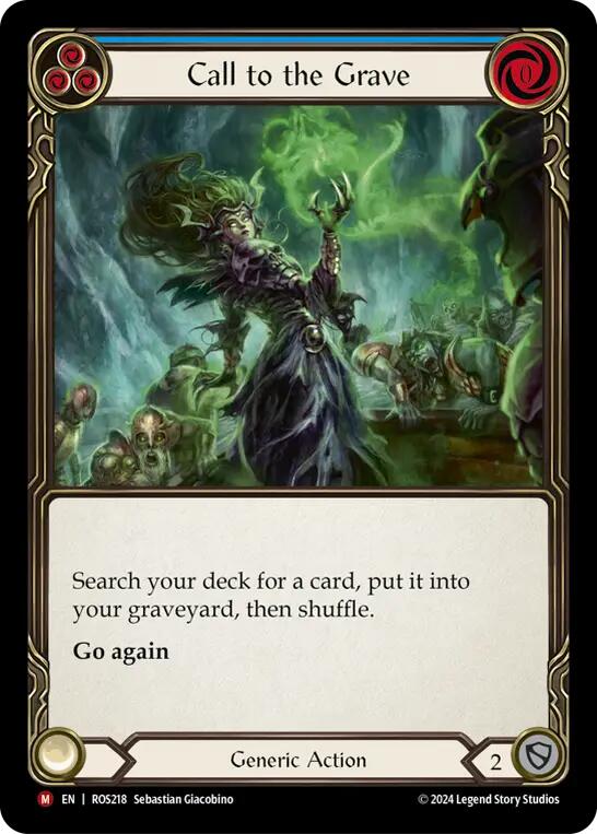 Call to the Grave [ROS218] (Rosetta)  Rainbow Foil | Card Merchant Takapuna