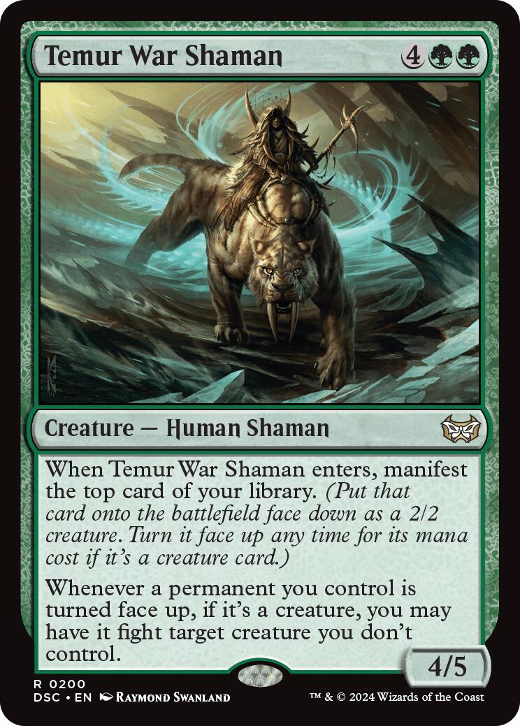 Temur War Shaman [Duskmourn: House of Horror Commander] | Card Merchant Takapuna