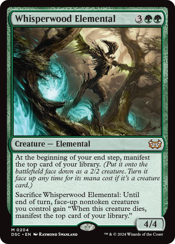 Whisperwood Elemental [Duskmourn: House of Horror Commander] | Card Merchant Takapuna