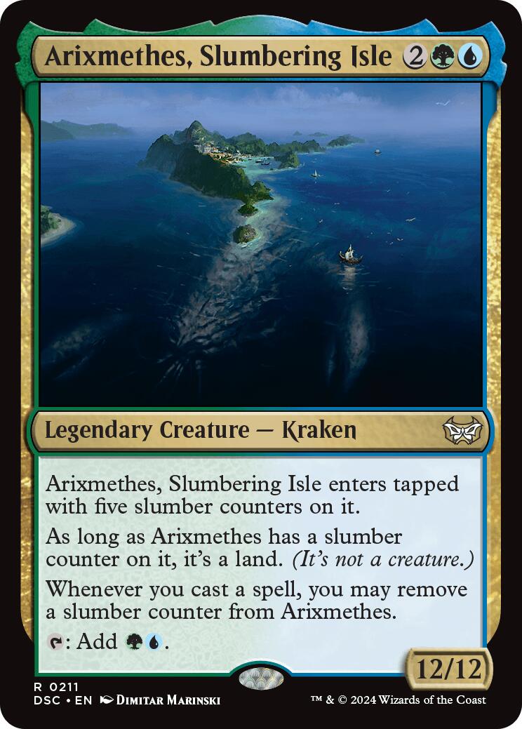 Arixmethes, Slumbering Isle [Duskmourn: House of Horror Commander] | Card Merchant Takapuna