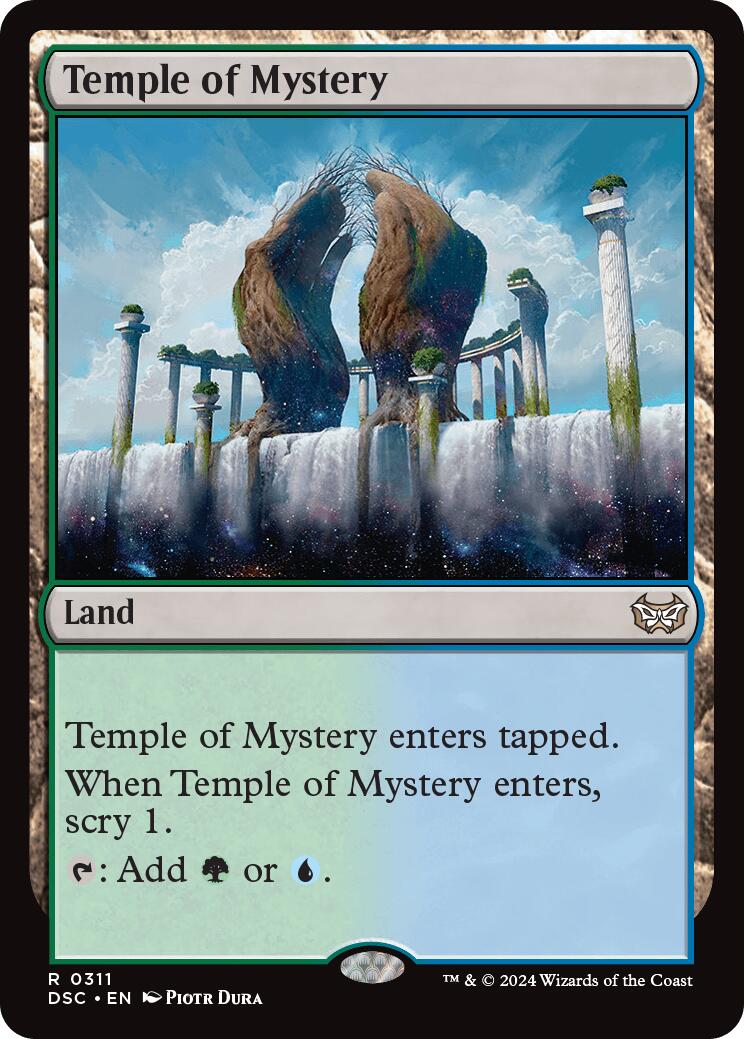 Temple of Mystery [Duskmourn: House of Horror Commander] | Card Merchant Takapuna