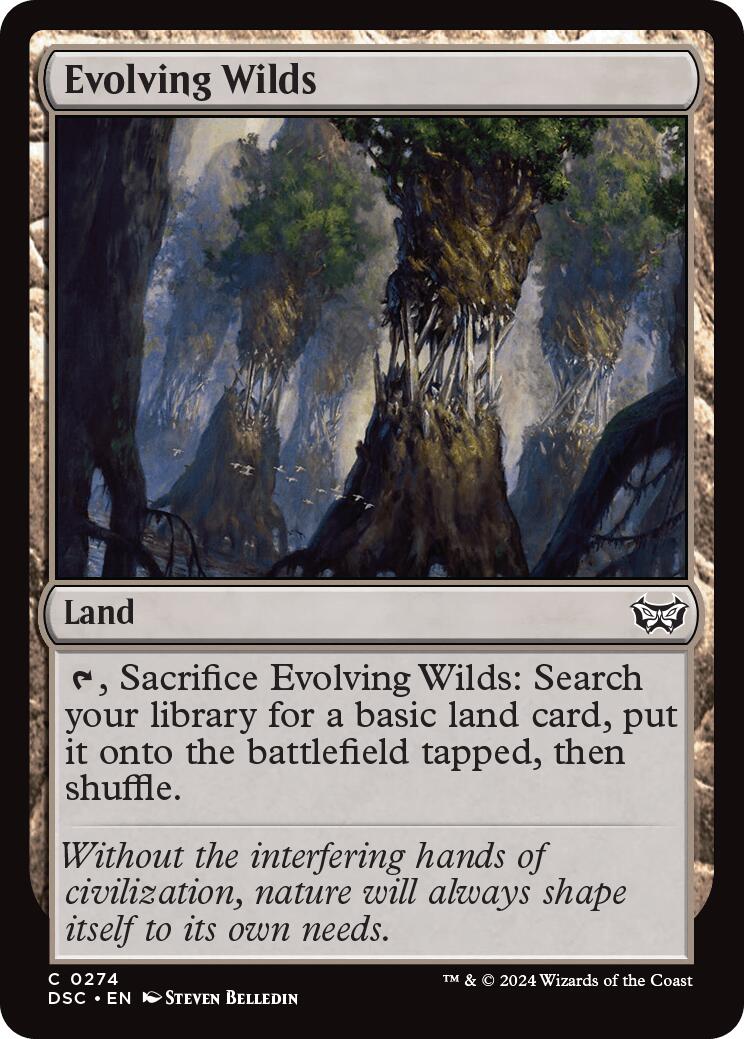 Evolving Wilds [Duskmourn: House of Horror Commander] | Card Merchant Takapuna