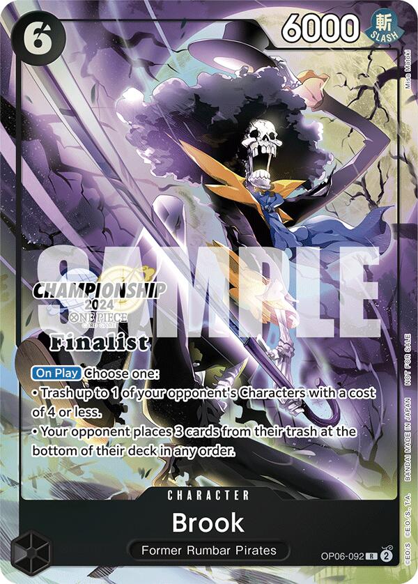 Brook (Championship 2024 Finalist Card Set) [One Piece Promotion Cards] | Card Merchant Takapuna