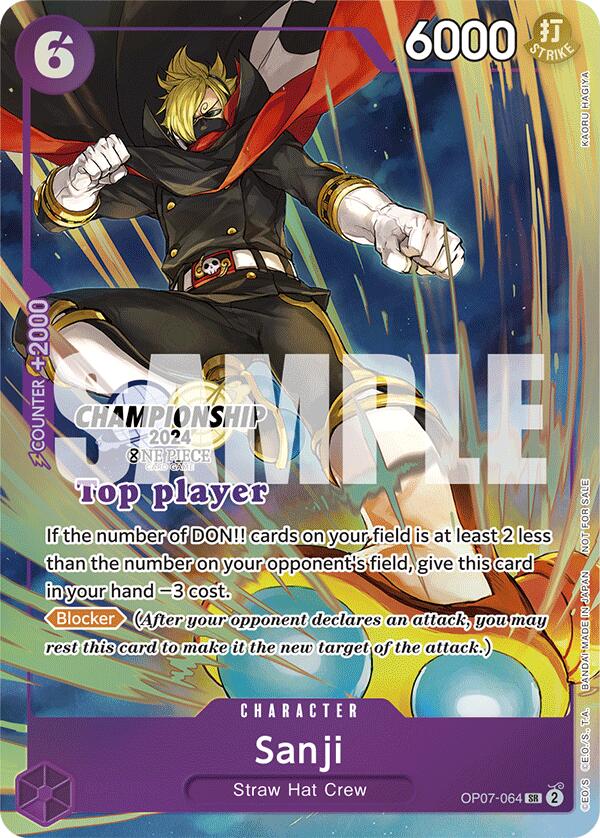 Sanji (Championship 2024 Top Player Pack) [One Piece Promotion Cards] | Card Merchant Takapuna