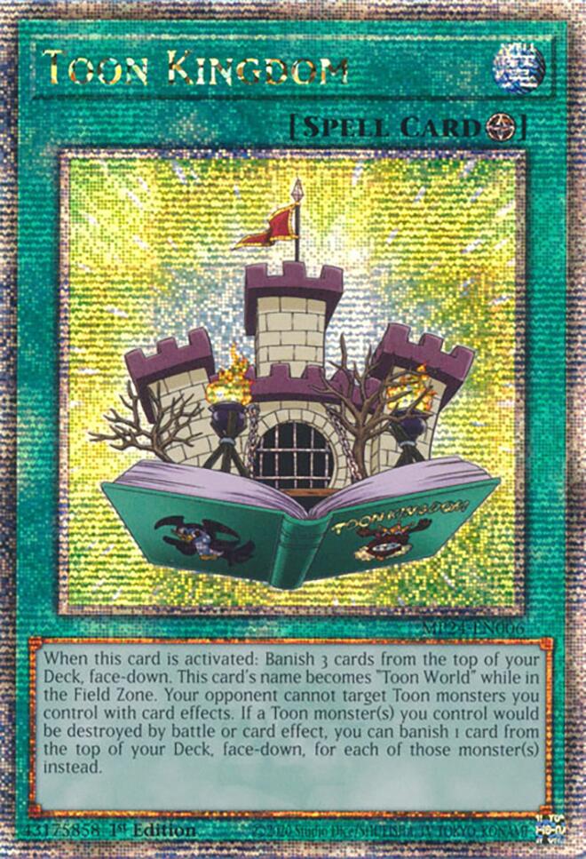 Toon Kingdom [MP24-EN006] Quarter Century Secret Rare | Card Merchant Takapuna