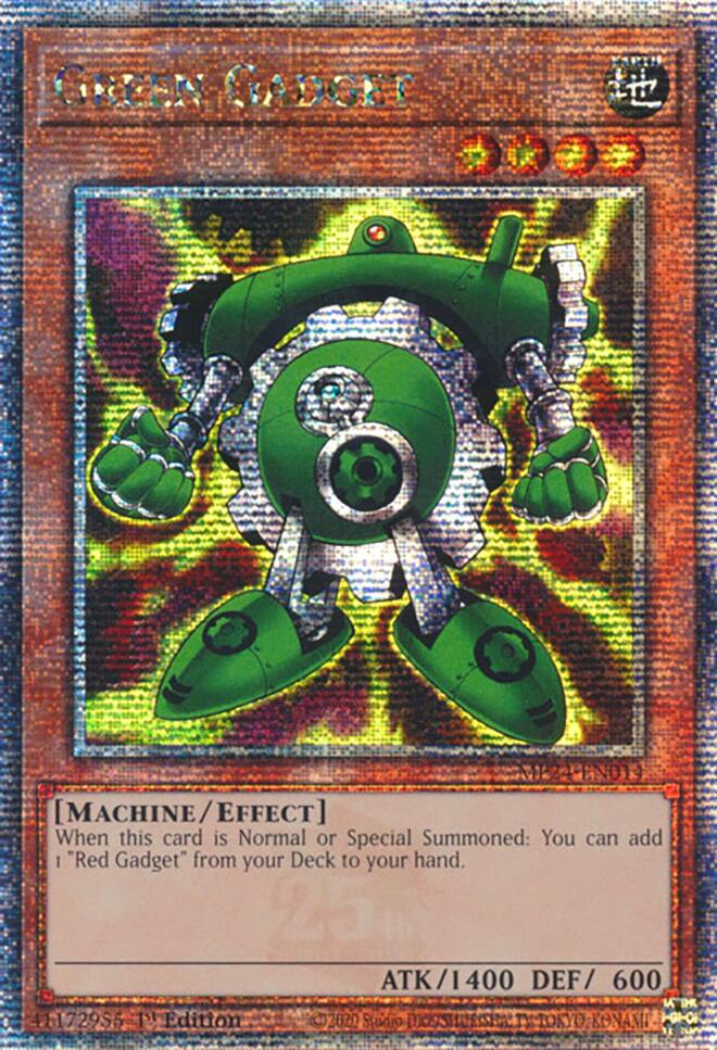 Green Gadget [MP24-EN014] Quarter Century Secret Rare | Card Merchant Takapuna