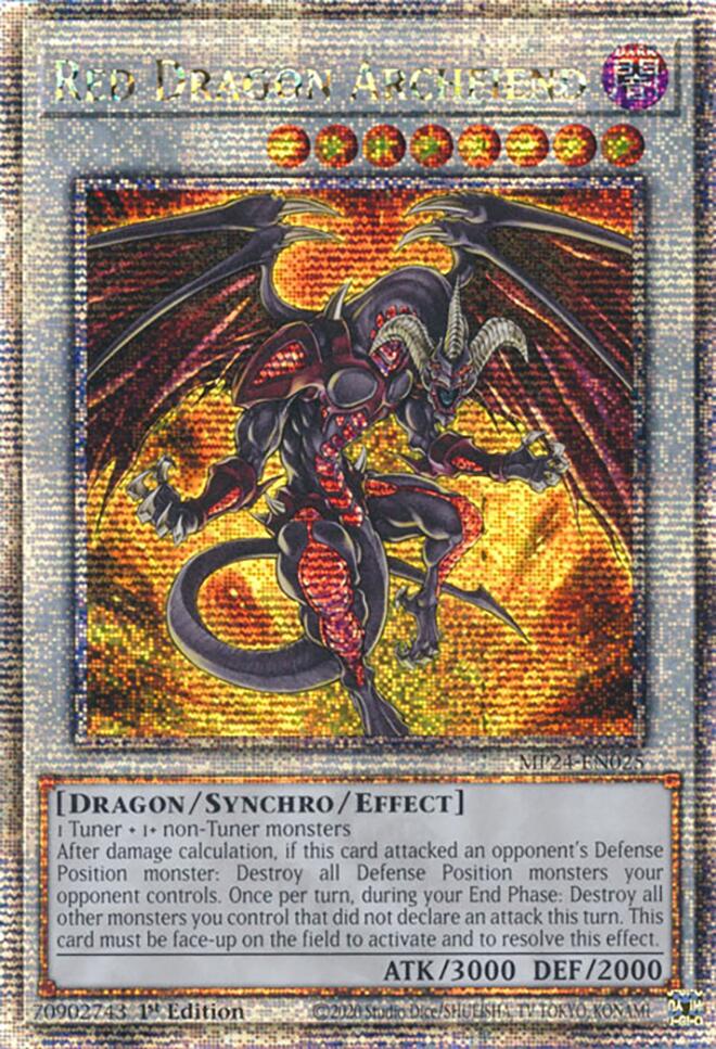 Red Dragon Archfiend [MP24-EN025] Quarter Century Secret Rare | Card Merchant Takapuna