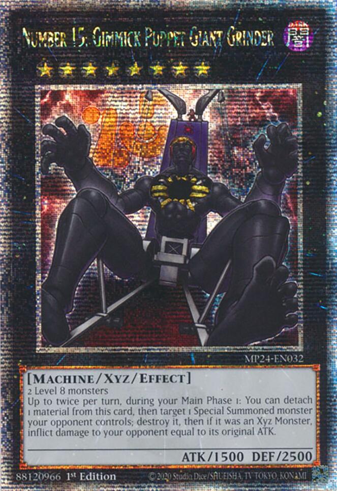 Number 15: Gimmick Puppet Giant Grinder [MP24-EN032] Quarter Century Secret Rare | Card Merchant Takapuna