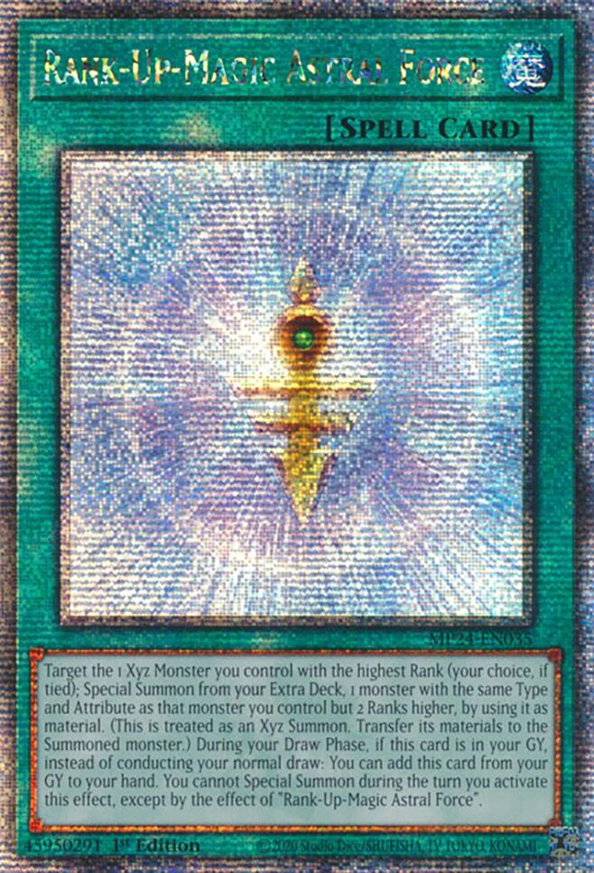 Rank-Up-Magic Astral Force [MP24-EN035] Quarter Century Secret Rare | Card Merchant Takapuna