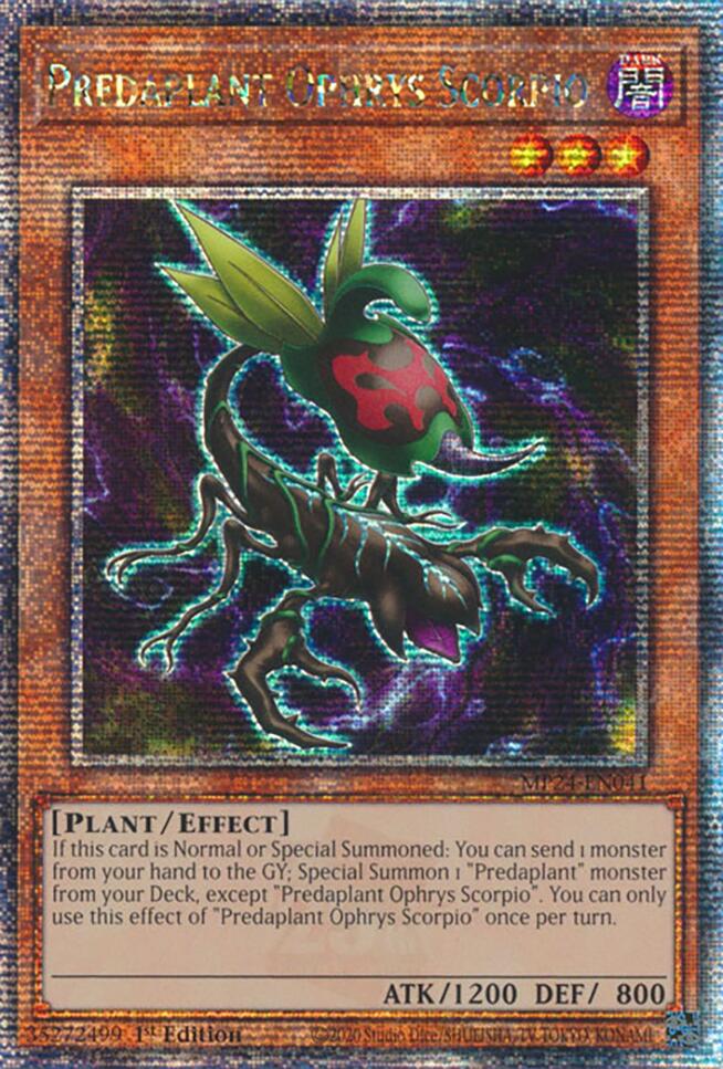 Predaplant Ophrys Scorpio [MP24-EN041] Quarter Century Secret Rare | Card Merchant Takapuna