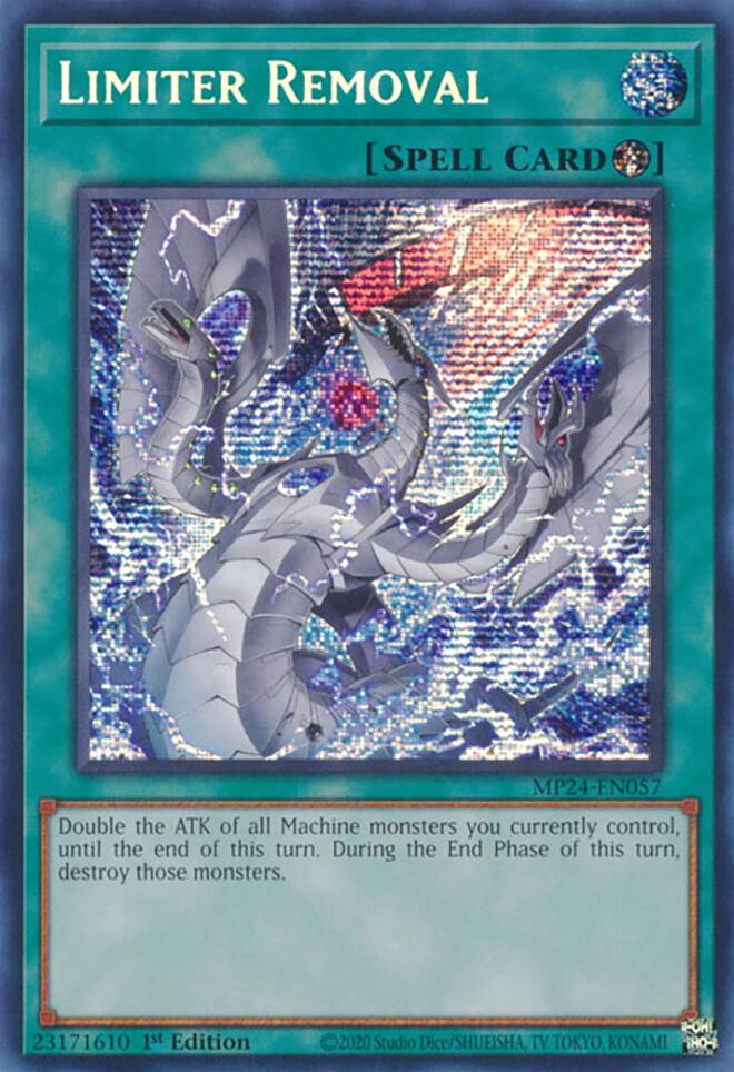 Limiter Removal (Alternate Art) [MP24-EN057] Prismatic Secret Rare | Card Merchant Takapuna