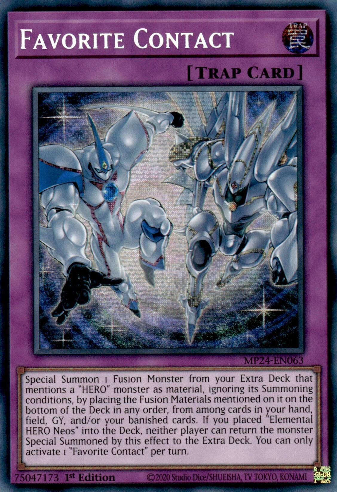 Favorite Contact [MP24-EN063] Prismatic Secret Rare | Card Merchant Takapuna