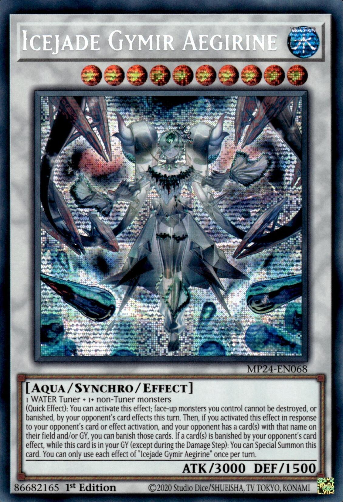 Icejade Gymir Aegirine [MP24-EN068] Prismatic Secret Rare | Card Merchant Takapuna