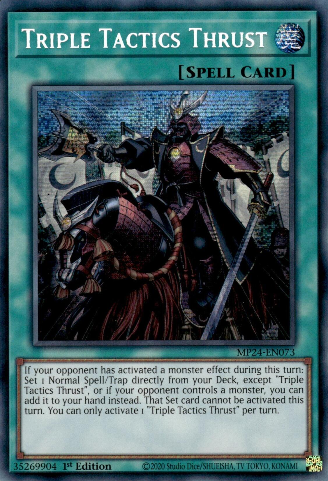 Triple Tactics Thrust [MP24-EN073] Prismatic Secret Rare | Card Merchant Takapuna