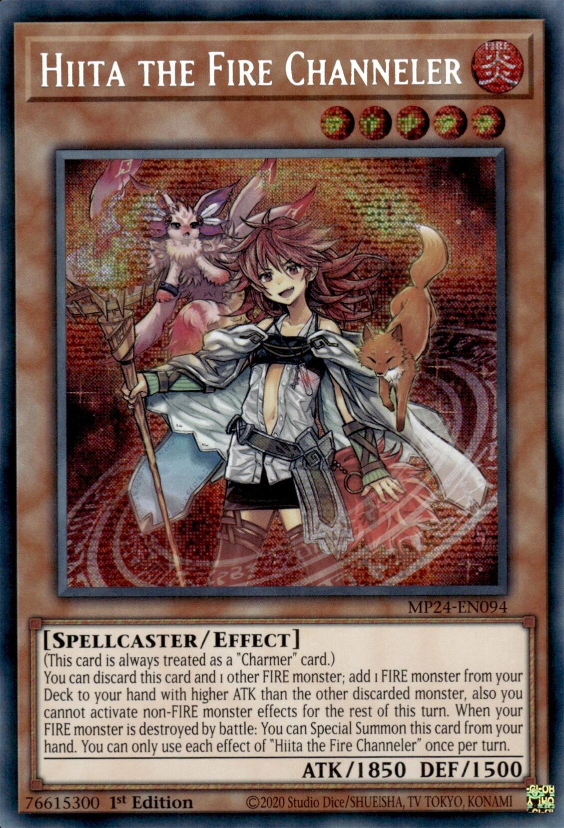 Hiita the Fire Channeler [MP24-EN094] Prismatic Secret Rare | Card Merchant Takapuna