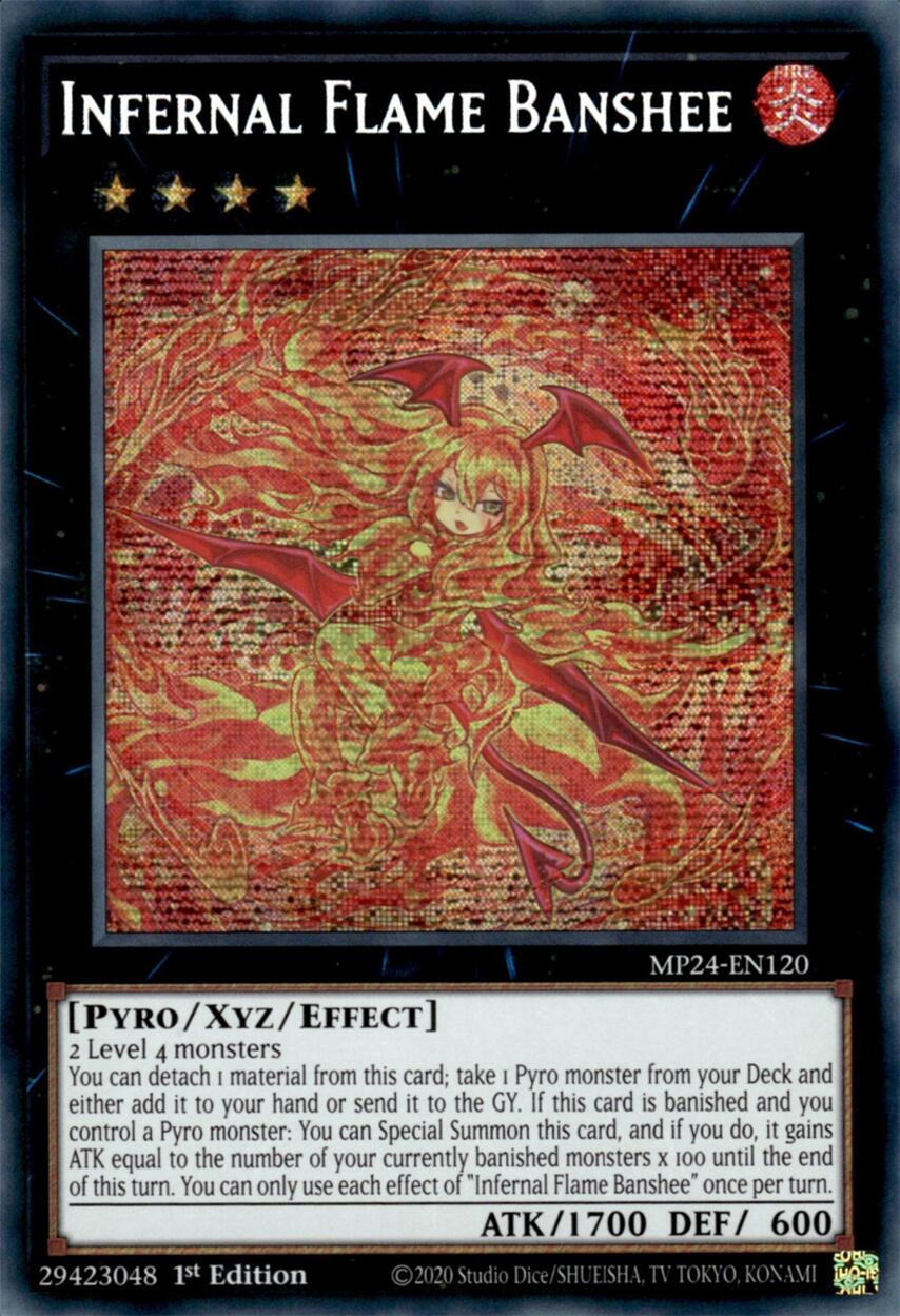 Infernal Flame Banshee [MP24-EN120] Prismatic Secret Rare | Card Merchant Takapuna