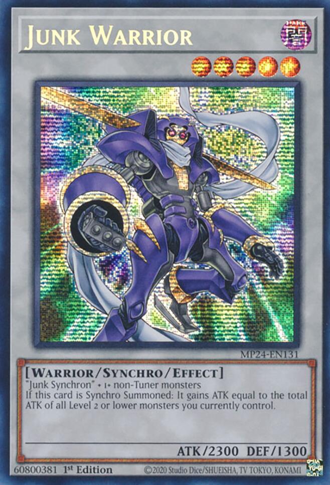 Junk Warrior [MP24-EN131] Prismatic Secret Rare | Card Merchant Takapuna