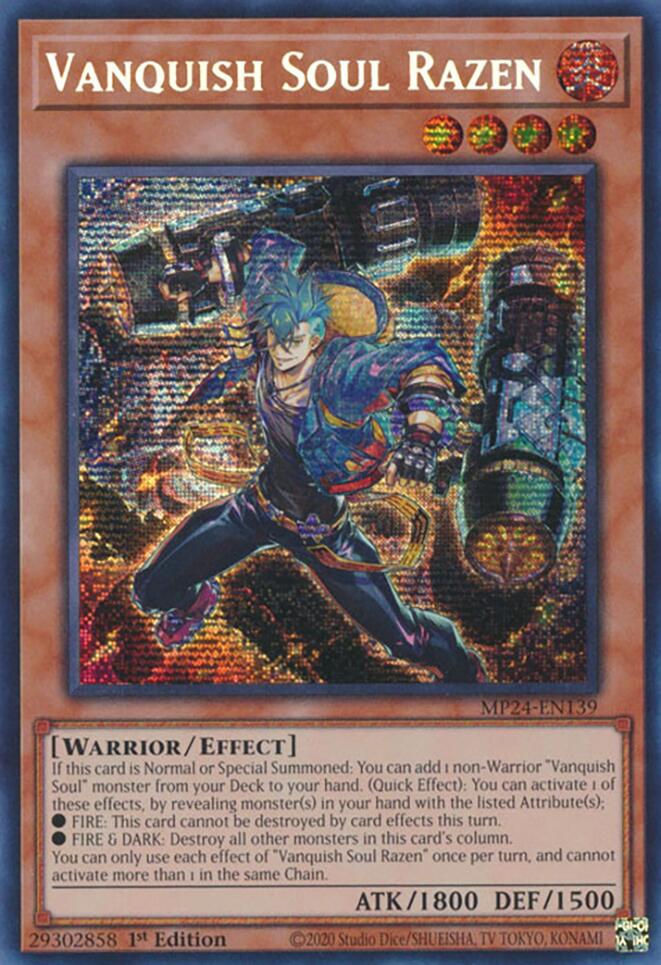 Vanquish Soul Razen [MP24-EN139] Prismatic Secret Rare | Card Merchant Takapuna