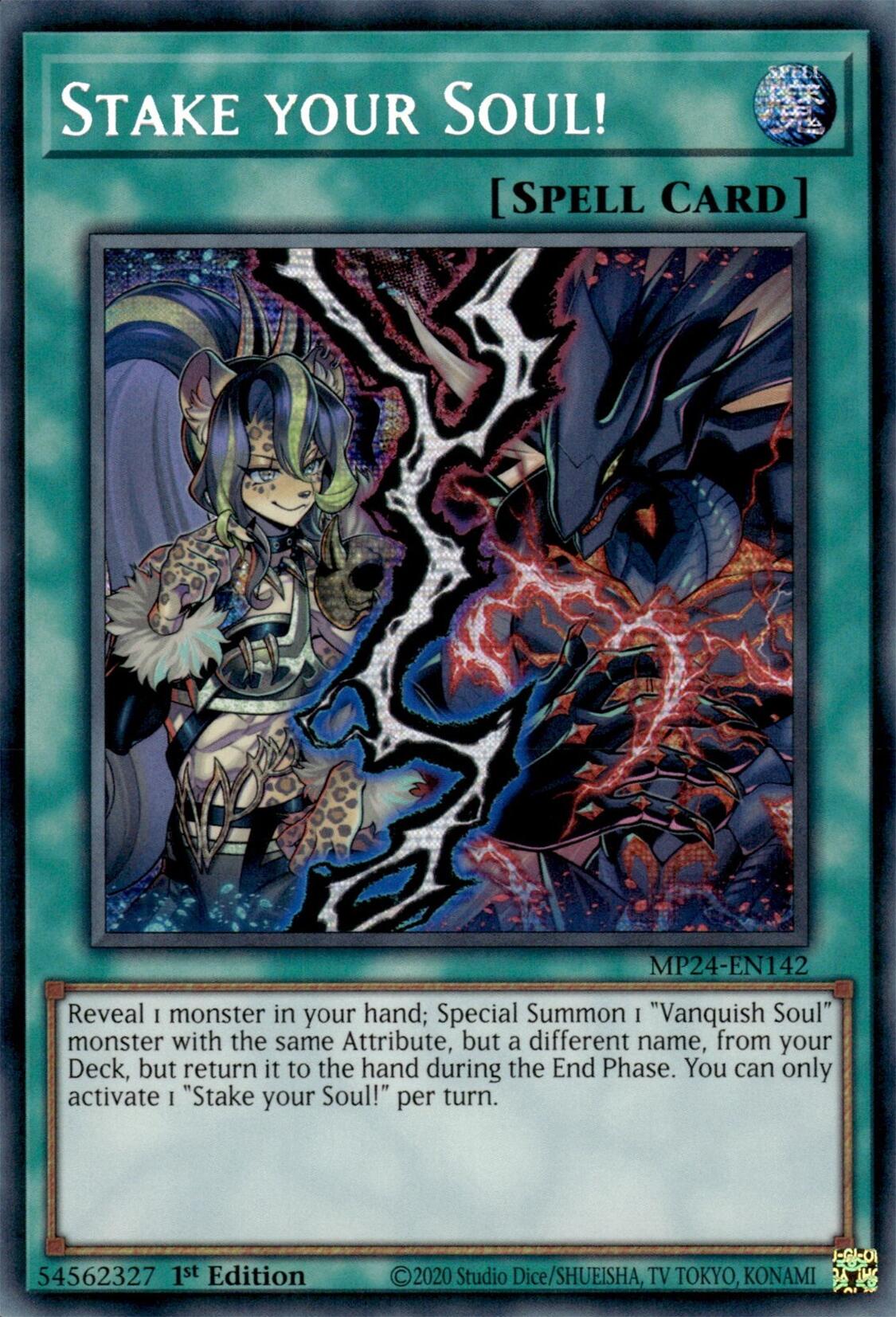 Stake your Soul! [MP24-EN142] Prismatic Secret Rare | Card Merchant Takapuna