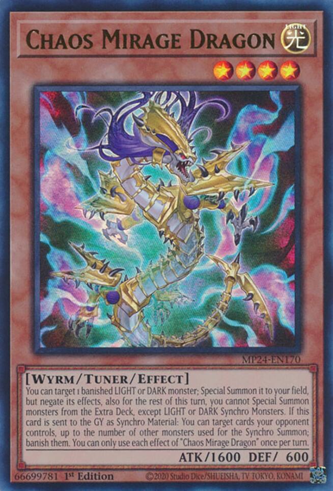 Chaos Mirage Dragon [MP24-EN170] Ultra Rare | Card Merchant Takapuna