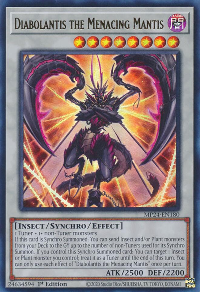 Diabolantis the Menacing Mantis [MP24-EN180] Ultra Rare | Card Merchant Takapuna