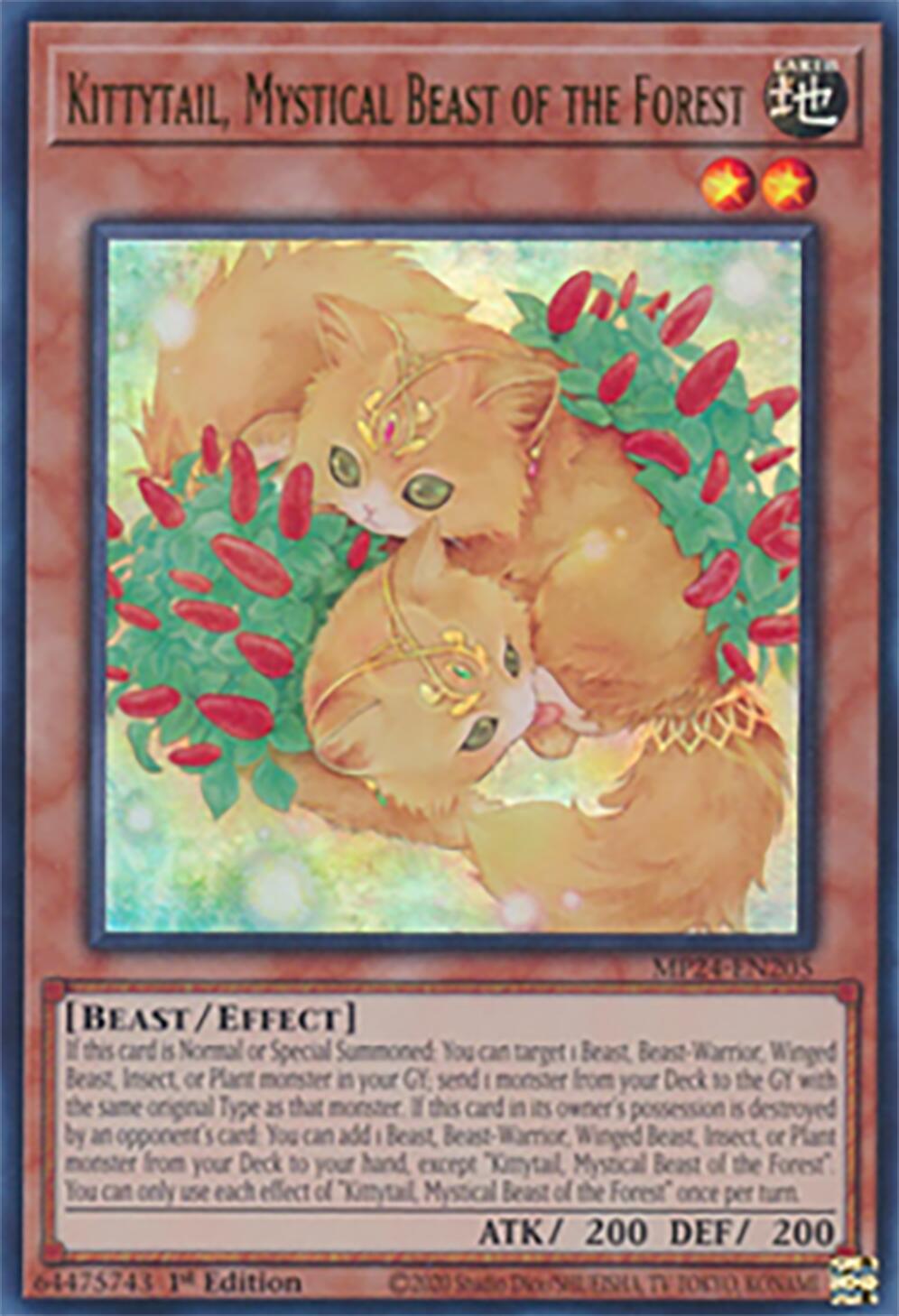 Kittytail, Mystical Beast of the Forest [MP24-EN205] Ultra Rare | Card Merchant Takapuna