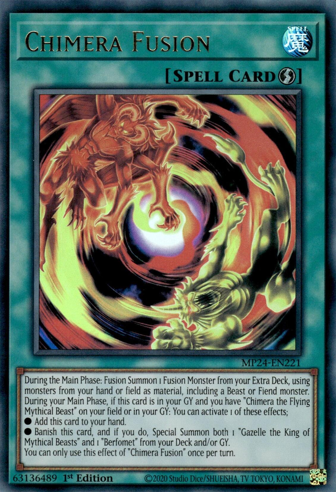 Chimera Fusion [MP24-EN221] Ultra Rare | Card Merchant Takapuna