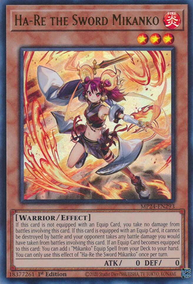 Ha-Re the Sword Mikanko [MP24-EN293] Ultra Rare | Card Merchant Takapuna