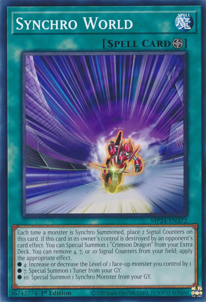 Synchro World [MP24-EN372] Common | Card Merchant Takapuna