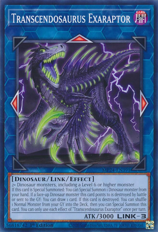 Transcendosaurus Exaraptor [MP24-EN391] Common | Card Merchant Takapuna